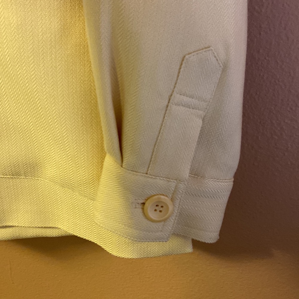 Pendleton Light Yellow 3-Button Blazer With Pocke… - image 5
